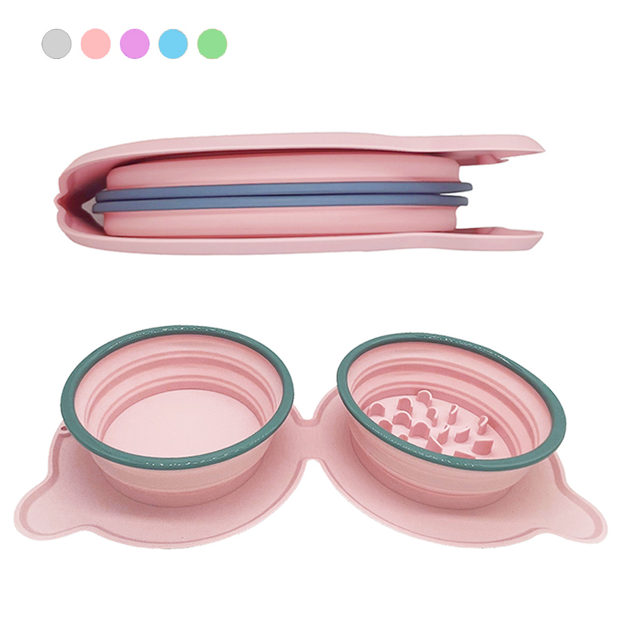 Baby Food Cat - Bols pliables en silicone pour animaux