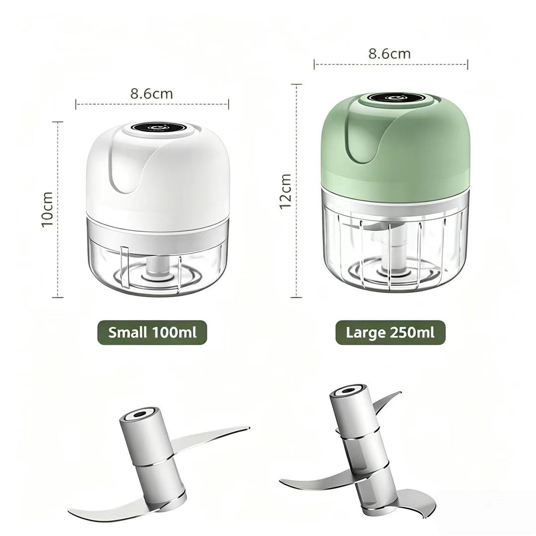 Baby Kitchen Food - Hachoir à ail électrique rechargeable USB