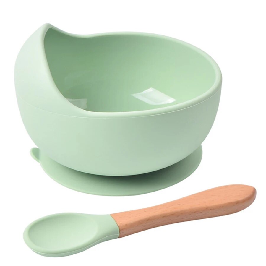 Baby Food Guide - Filles d'alimentation en silicone Spill-Verde pour