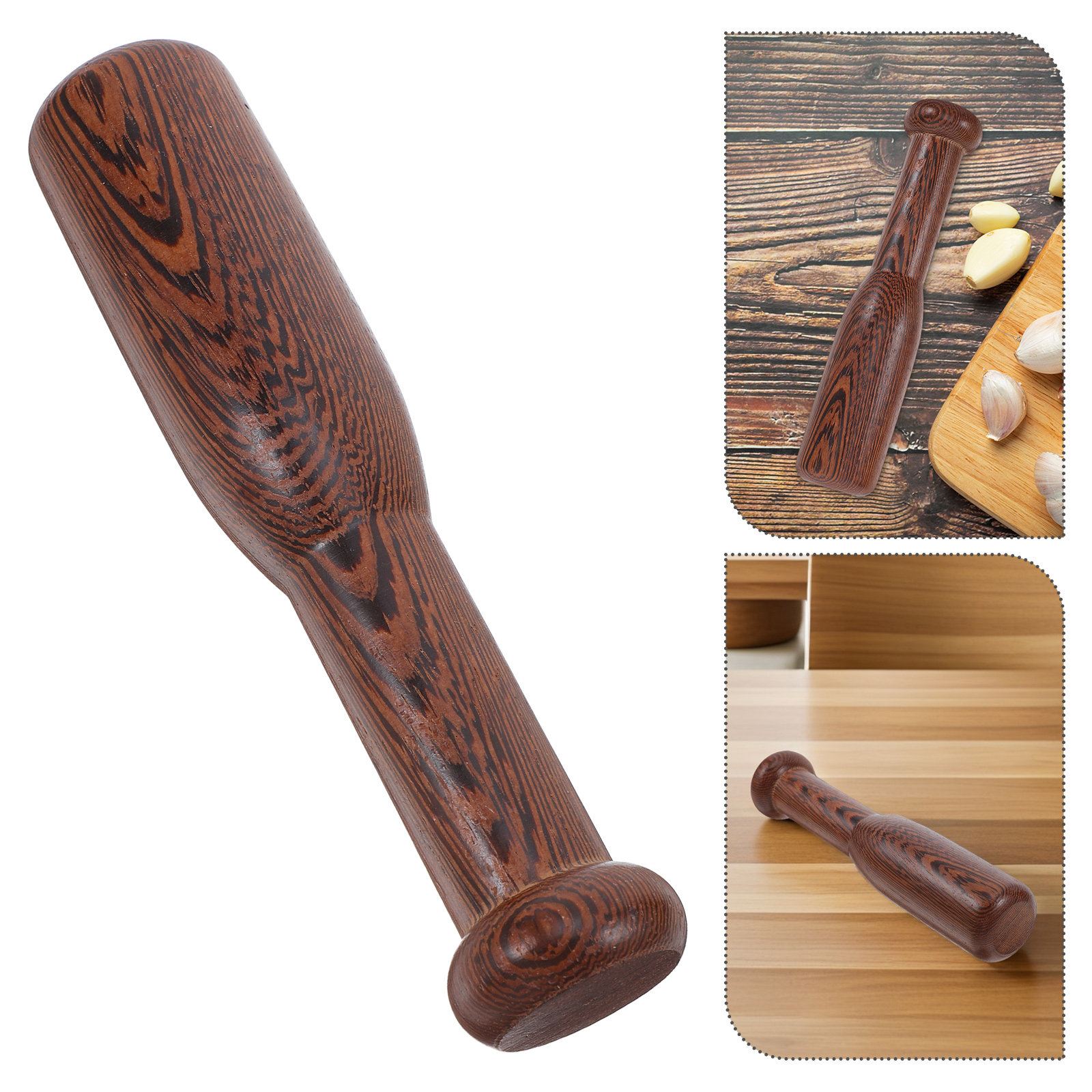 Baby Food Chopper - Écraseur manuel en bois naturel pour