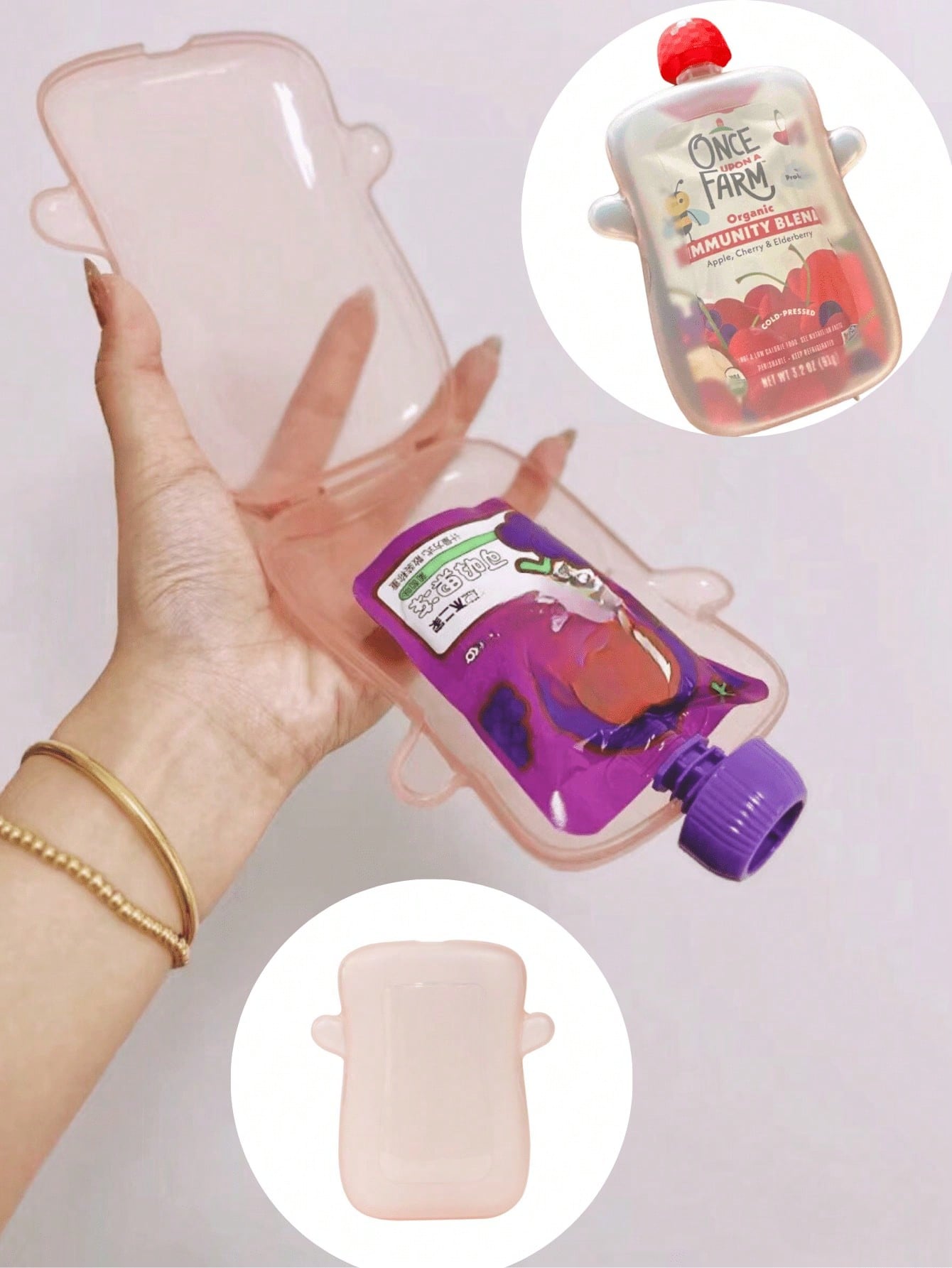 Baby Food Pouches Reusable - Boîte anti-écrasement pour purée de fruits
