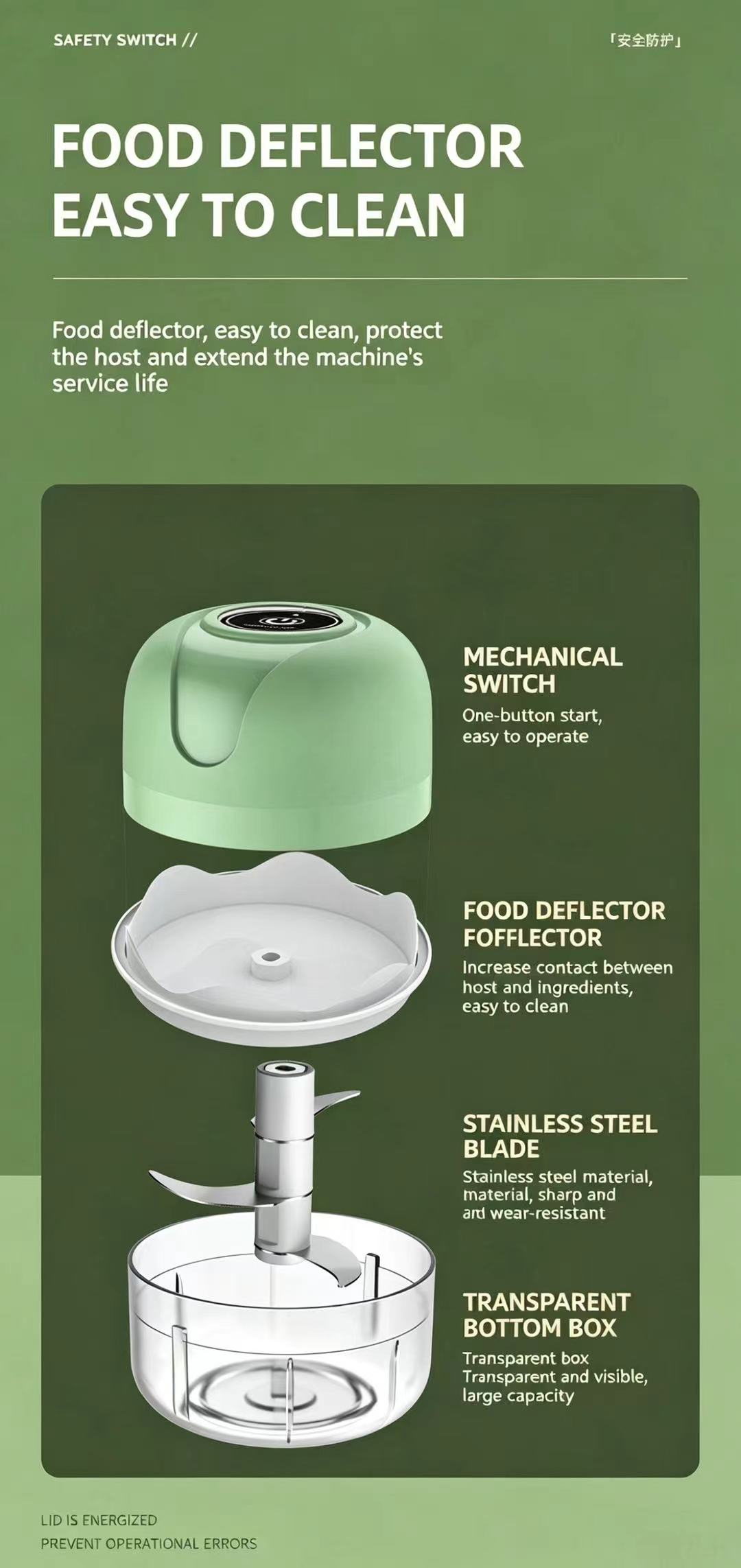 Hachoir à ail électrique recha - Baby Kitchen Food avis et prix
