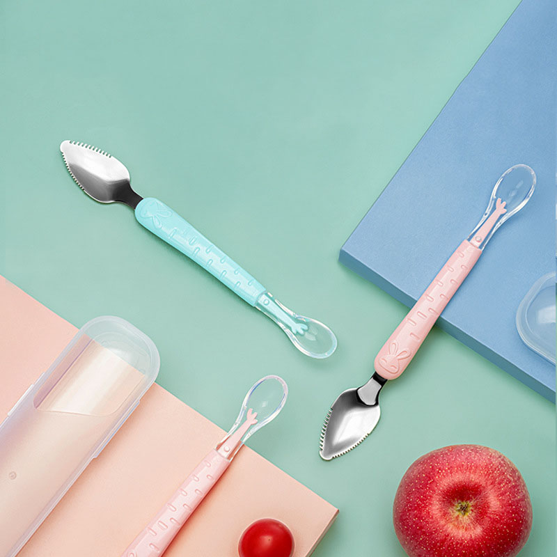 Cuillère grattoir à Double têt - Baby Food Apple avis et prix