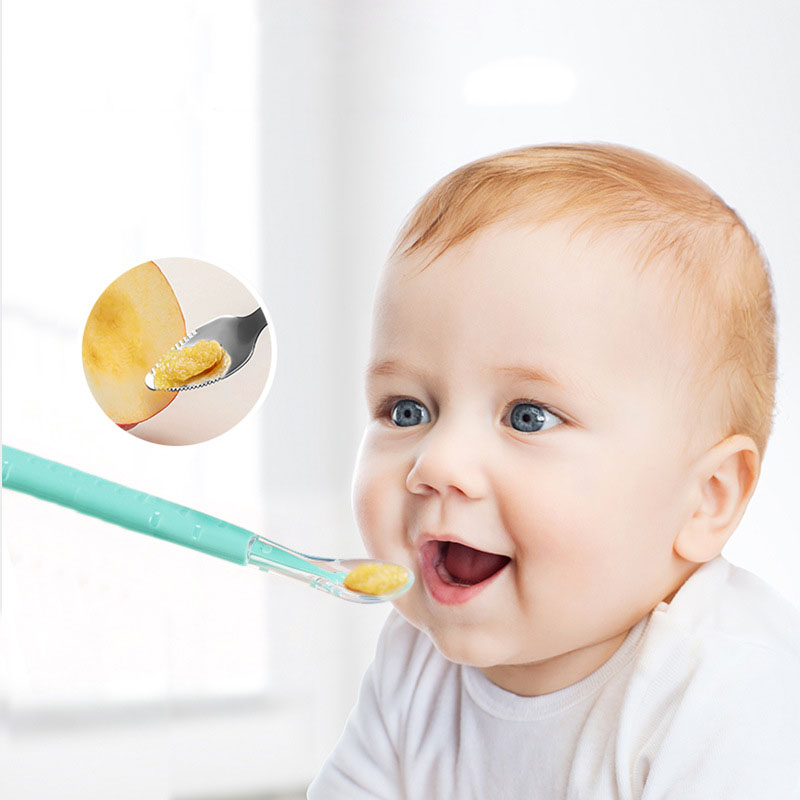 Cuillère grattoir à Double têt - Baby Food Apple avis et prix