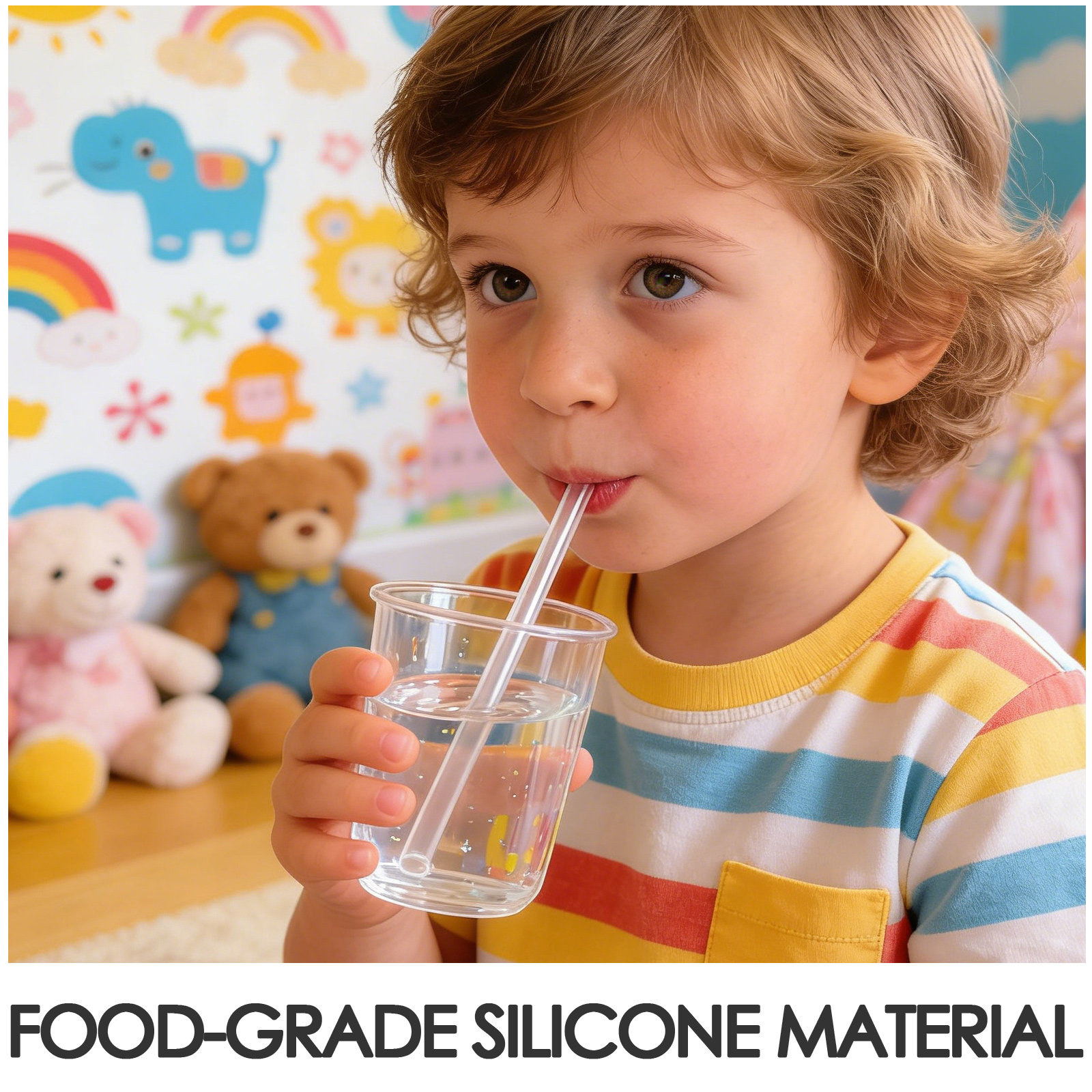 1 ensemble de pailles en silic - Baby Food Universe avis et prix