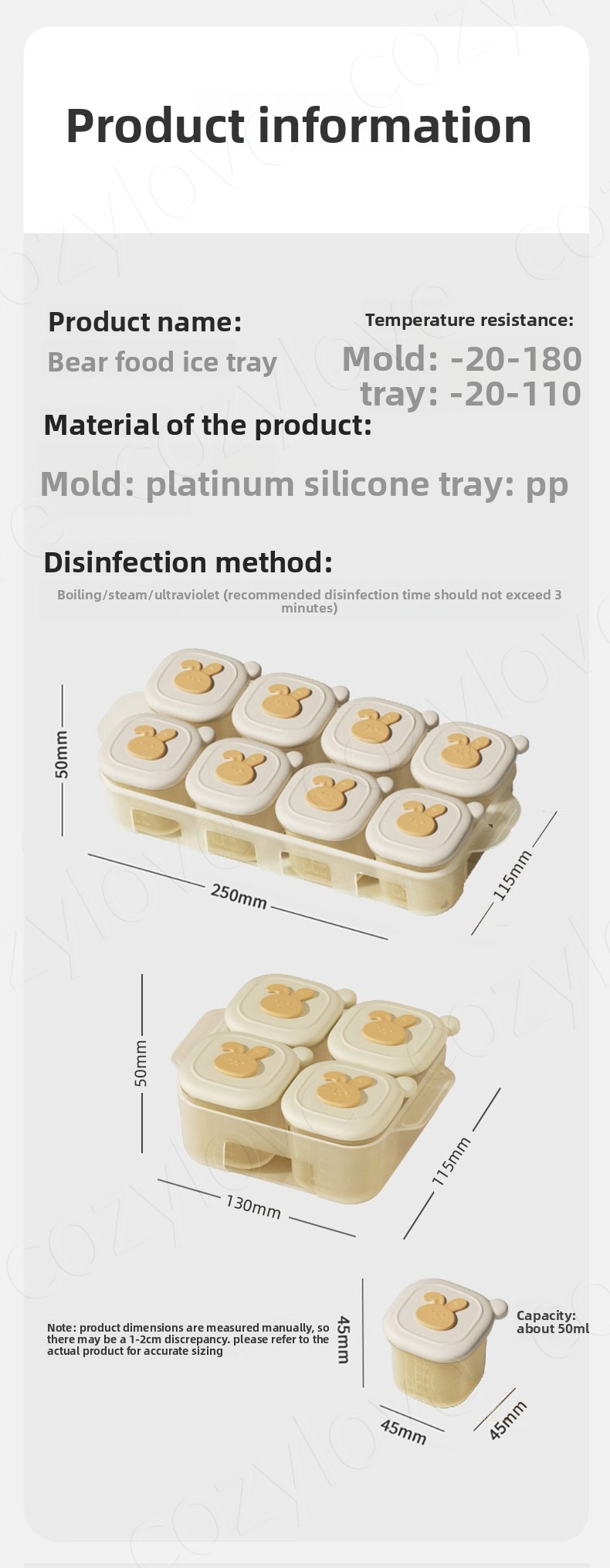 Plateaux de congélation portab - Baby Food Pouches Reusable avis et prix